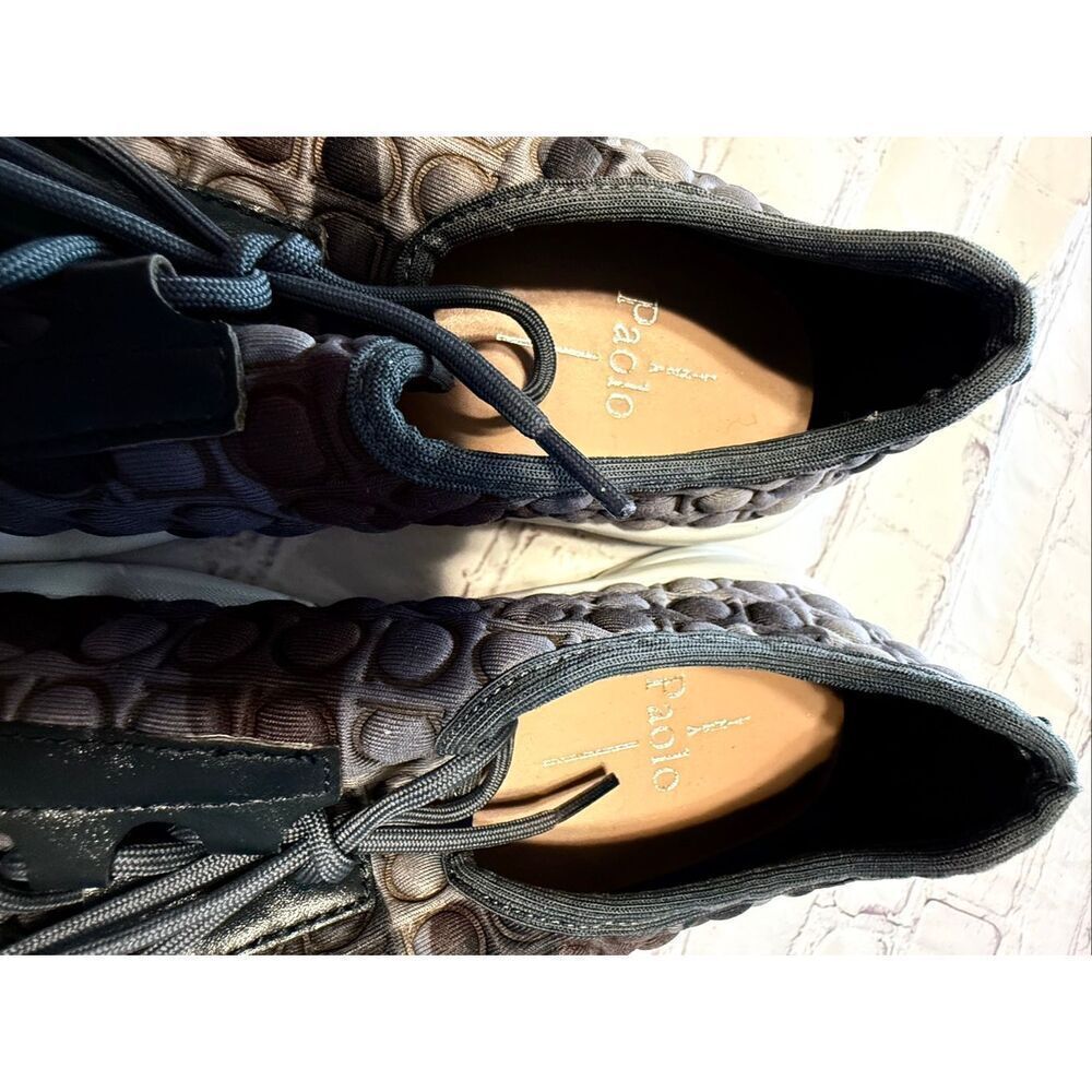 Linea Paolo Women's Size 6 Fashion Trainers Camo Bubble Fabric Sporty Athleisure - Picture 10 of 13
